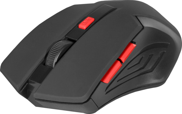 Мишка Defender Accura MM-275 Black-Red (52276)