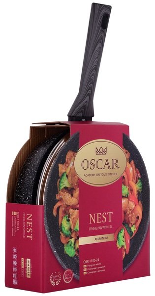 Сковорода з кришкою Oscar Nest, 28 см