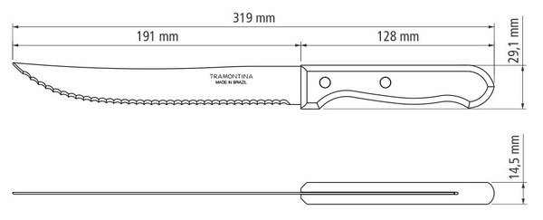 Ніж слайсер TRAMONTINA DYNAMIC, 203 мм