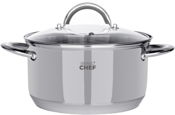 Каструля Bravo Chef 20 см (3.6 л) з кришкою