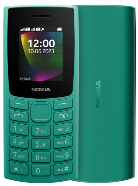 Мобільний телефон Nokia 106 DS 2023 Green (1GF019BPJ1C01)