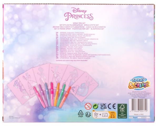 Набір Disney Princess Спрей-ручки з трафаретами (DP22364)