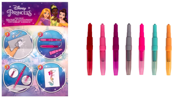 Набір Disney Princess Спрей-ручки з трафаретами (DP22364)