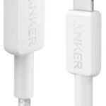 Кабель Anker 322 USB-C to Lightning – 0.9m Nylon White