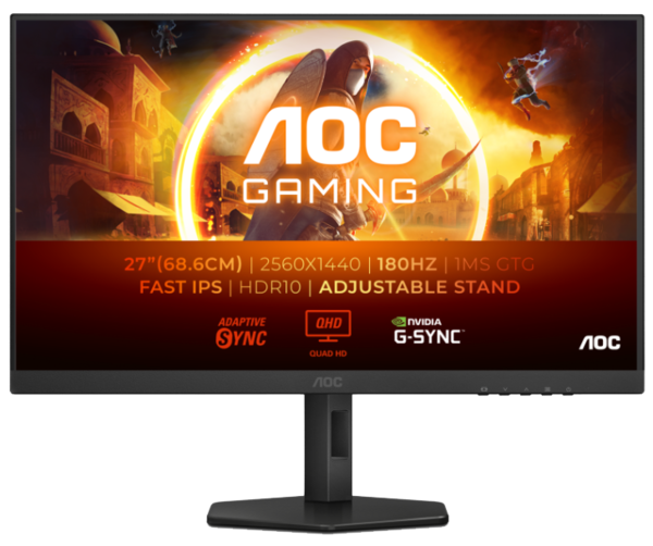 Монiтор 27″ AOC Q27G4XF Black/Grey