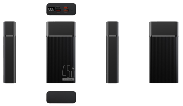 Портативний зарядний пристрій Yenkee YPB 2145 – 20000 mAh PD 45W (Black)