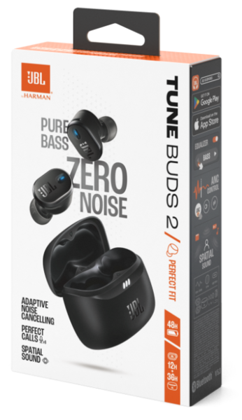Гарнітура JBL TUNE BUDS 2 Black (JBLTBUDS2BLK)