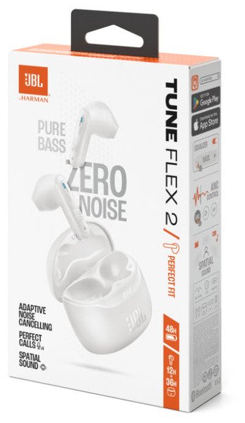 Гарнітура JBL TUNE FLEX 2 White (JBLTFLEX2WHT)