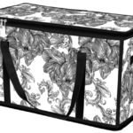 Кошик Idea Home DB-28 Anthracite Flowers 60x30x30 см