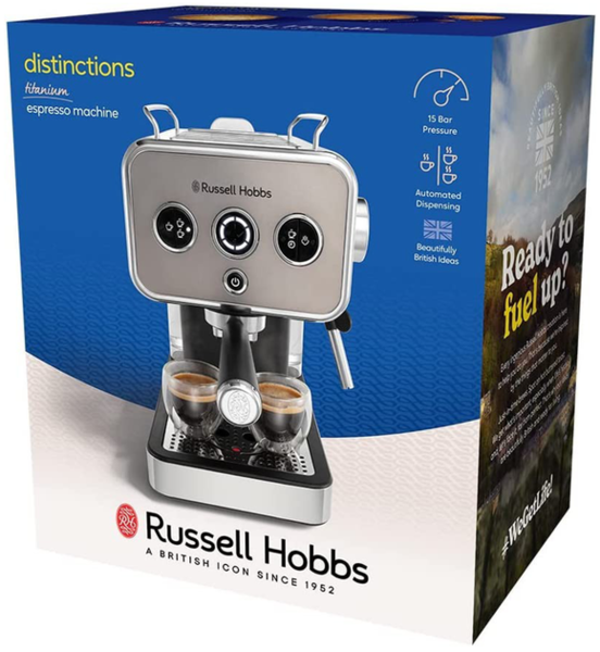Кавоварка еспрессо Russell Hobbs 26452-56 Distinctions Titanium