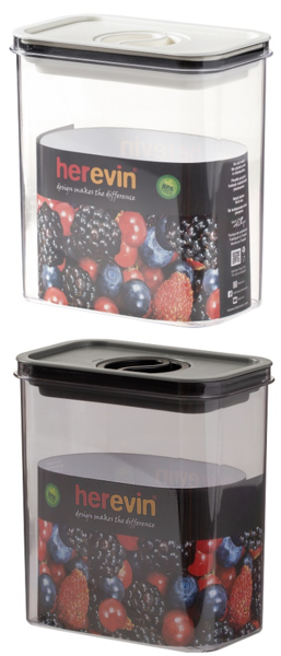 Контейнер HEREVIN Canister-Vacuum Lid-White-Black 1.8 л (161184-000)