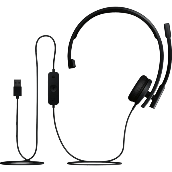 Гарнітура Logitech H570e Corded Mono BLACK-USB-A (981-001426)
