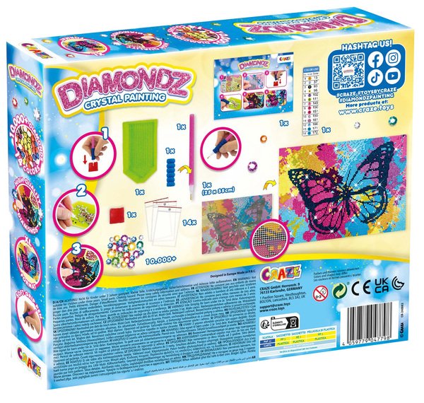 Набір для створення картини Craze Diamondz Метелик зі стразами