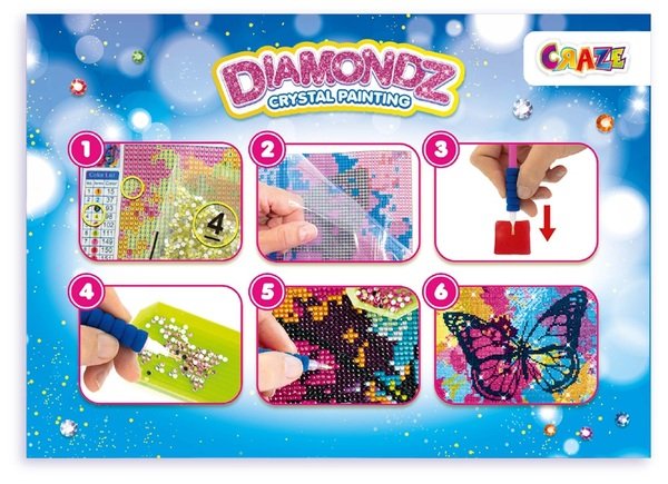 Набір для створення картини Craze Diamondz Метелик зі стразами