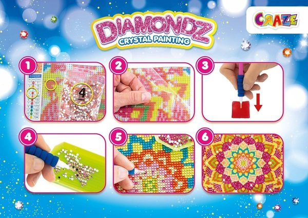 Набір для створення картини Craze Diamondz Мандала зі стразами