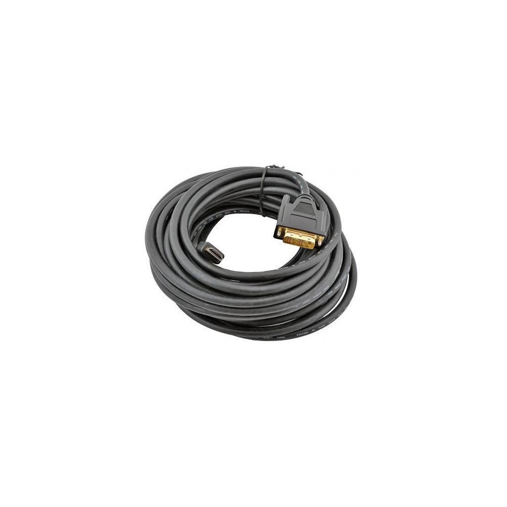 Кабель мультимедійний HDMI to DVI 18+1pin M, 4.5m Cablexpert (CC-HDMI-DVI-15)