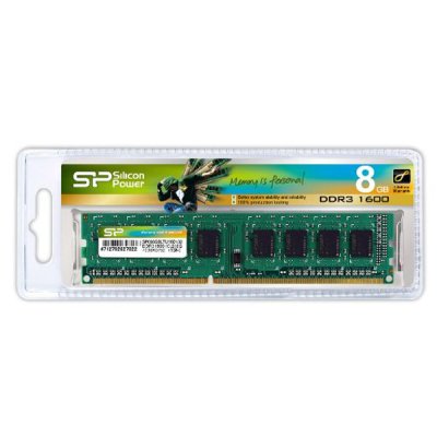 Модуль пам’яті для комп’ютера DDR3 8GB 1600 MHz Silicon Power (SP008GBLTU160N02)