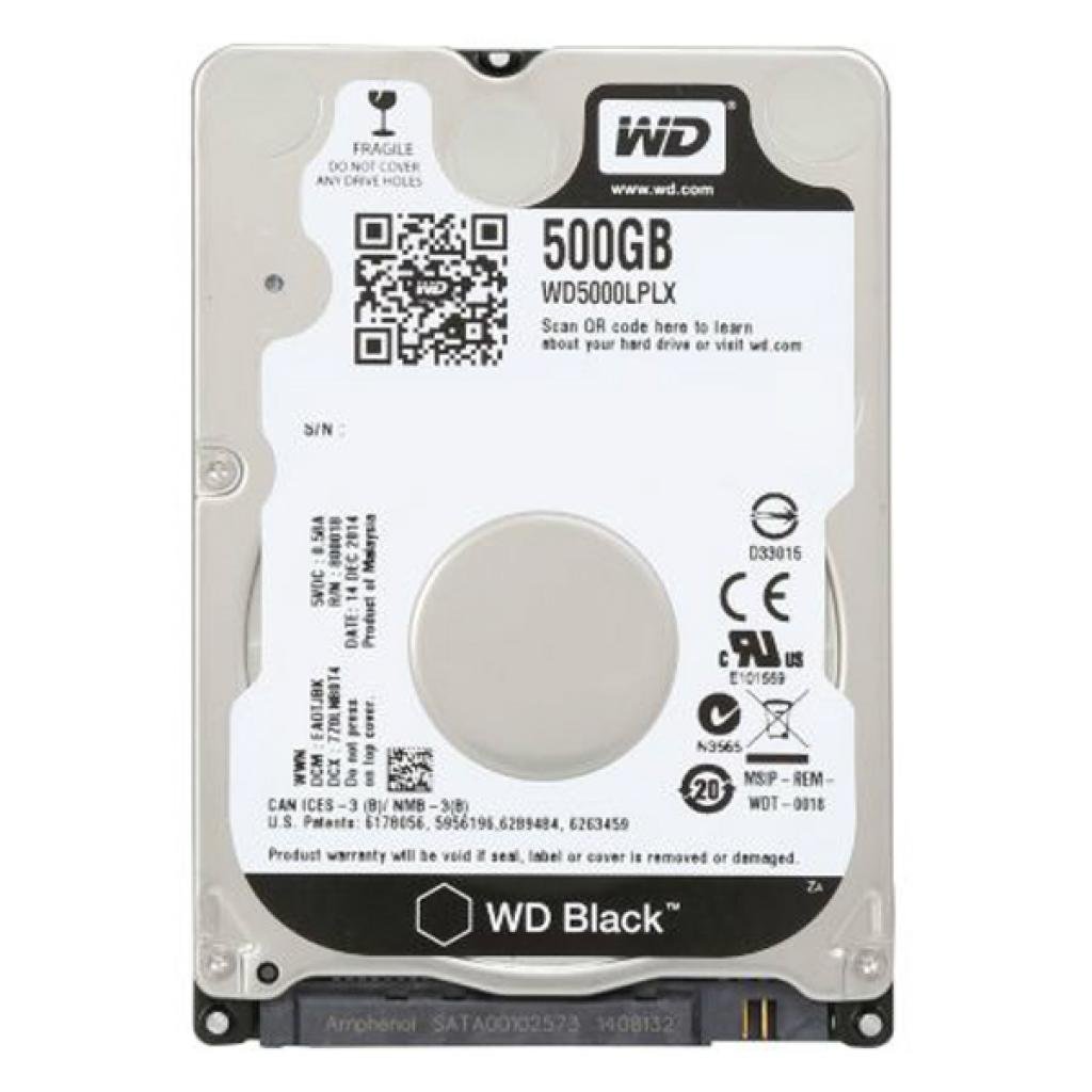 Жорсткий диск для ноутбука 2.5″ 500GB WD (WD5000LPLX)