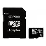Карта пам’яті Silicon Power 8Gb microSDHC class 10 (SP008GBSTHBU1V10SP)