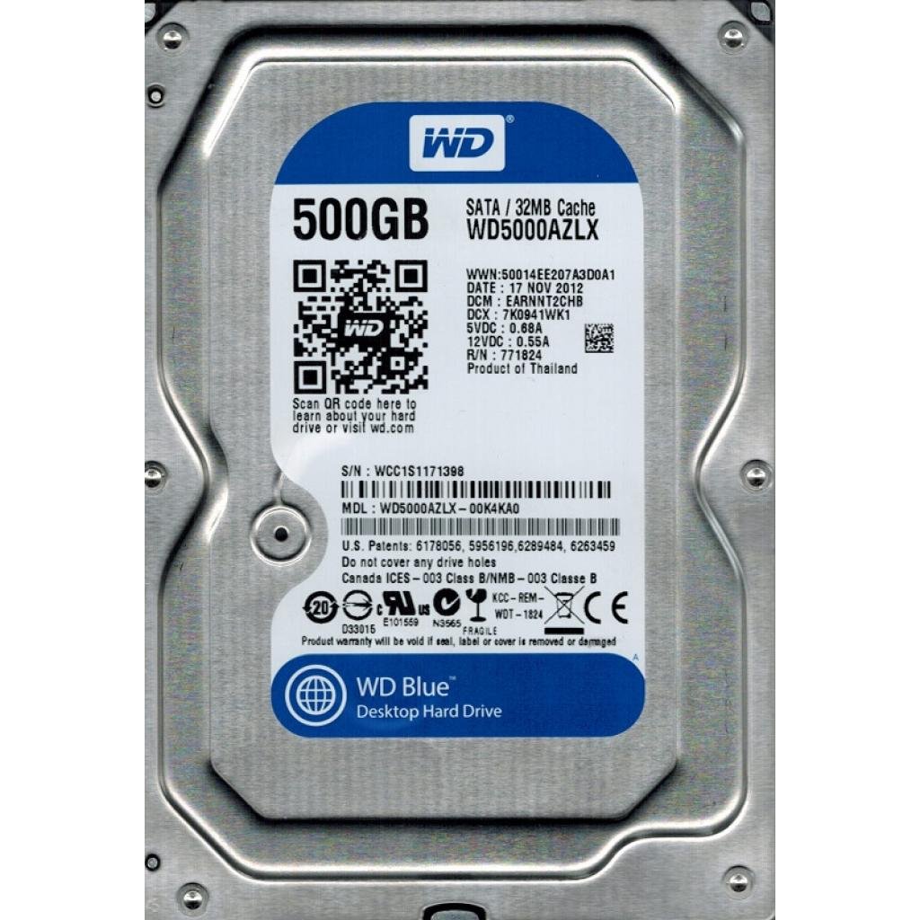 Жорсткий диск 3.5″  500Gb WD (WD5000AZLX)