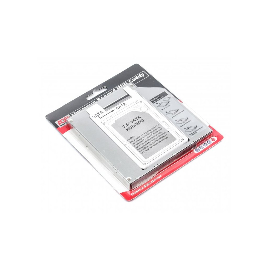 Фрейм-перехідник AgeStar HDD 2.5” to 5.25″ (12.5 мм) (SSMR2S)