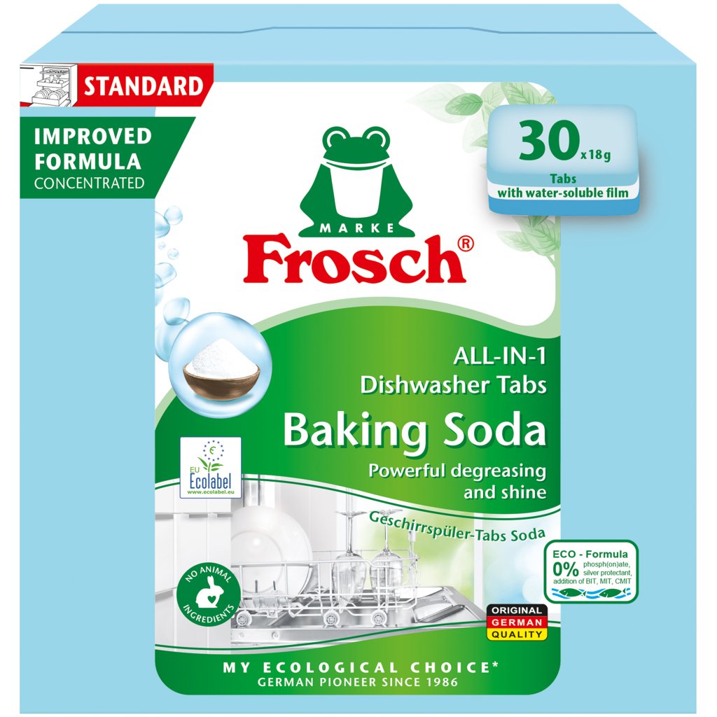 Таблетки для посудомийних машин Frosch Сода 30 шт. (4009175965059)
