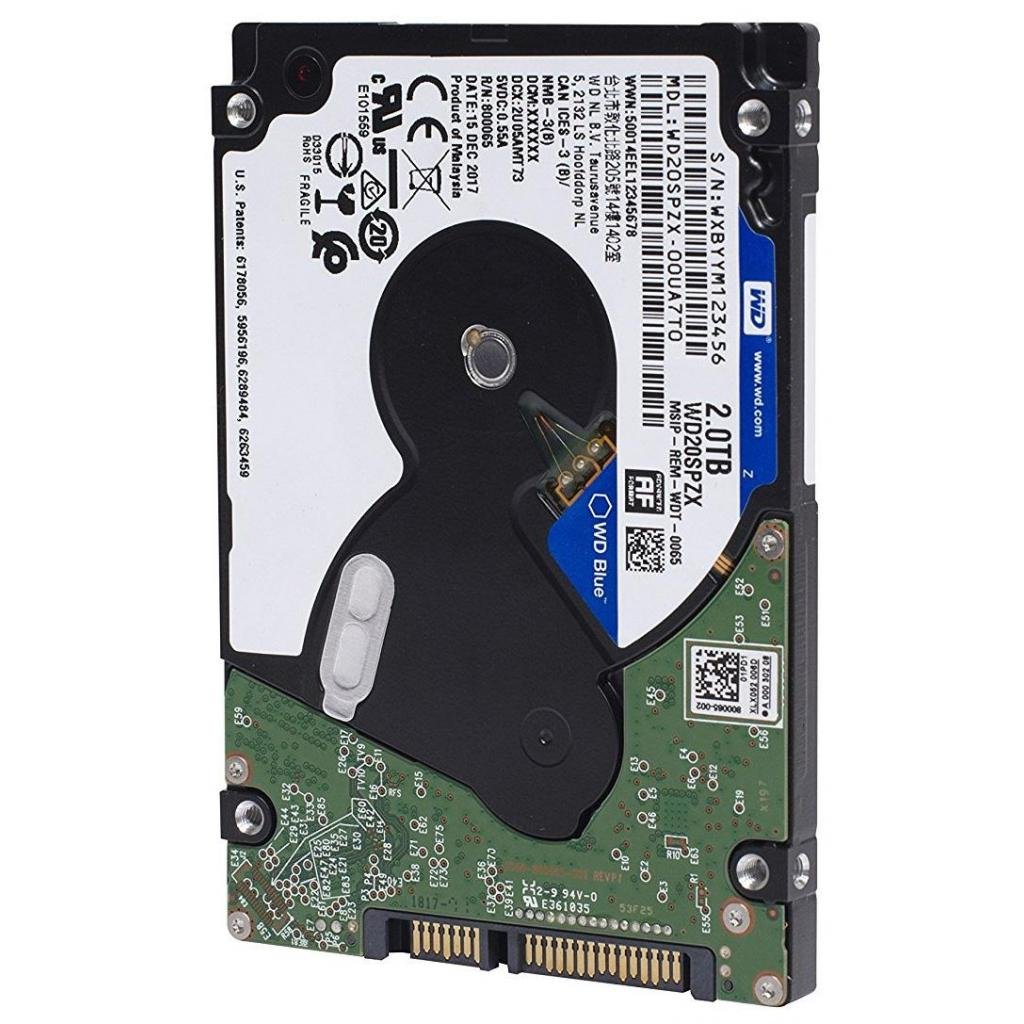 Жорсткий диск для ноутбука 2.5″ 2TB WD (WD20SPZX)