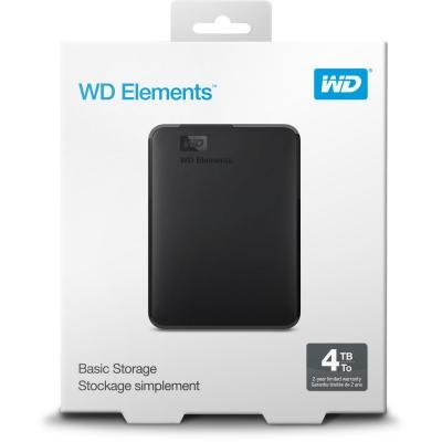 Зовнішній жорсткий диск 2.5″ 4TB WD (WDBU6Y0040BBK-WESN)