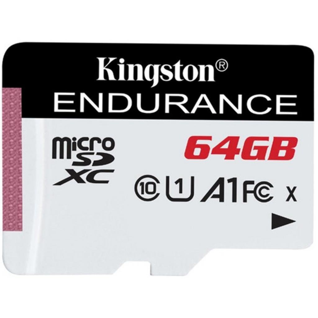 Карта пам’яті Kingston 64GB microSDXC class 10 UHS-I U1 A1 High Endurance (SDCE/64GB)