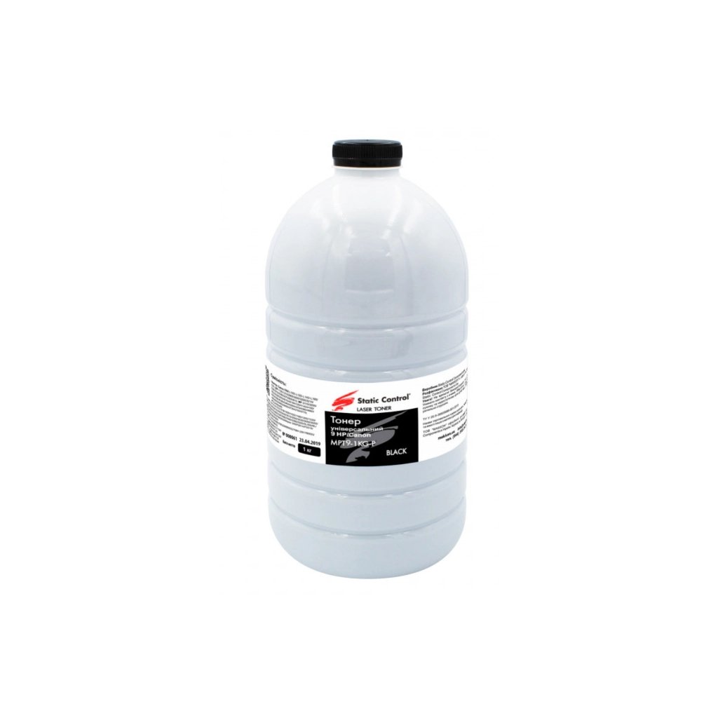Тонер HP/Canon MPT9 Universal 1010/1012, 1кг фасовка Static Control (MPT9-1KG-P)