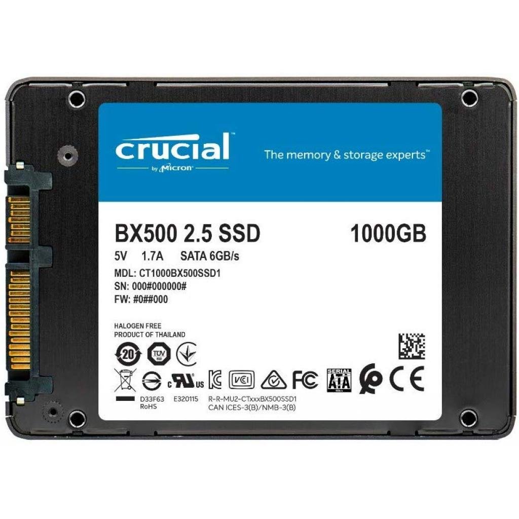Накопичувач SSD 2.5″ 1TB Micron (CT1000BX500SSD1)