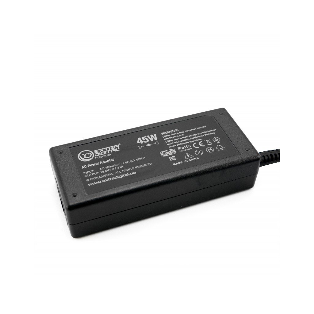 Блок живлення до ноутбуку Extradigital HP 19.5V, 2.31A, 45W (4.5×3.0) (PSH3862)