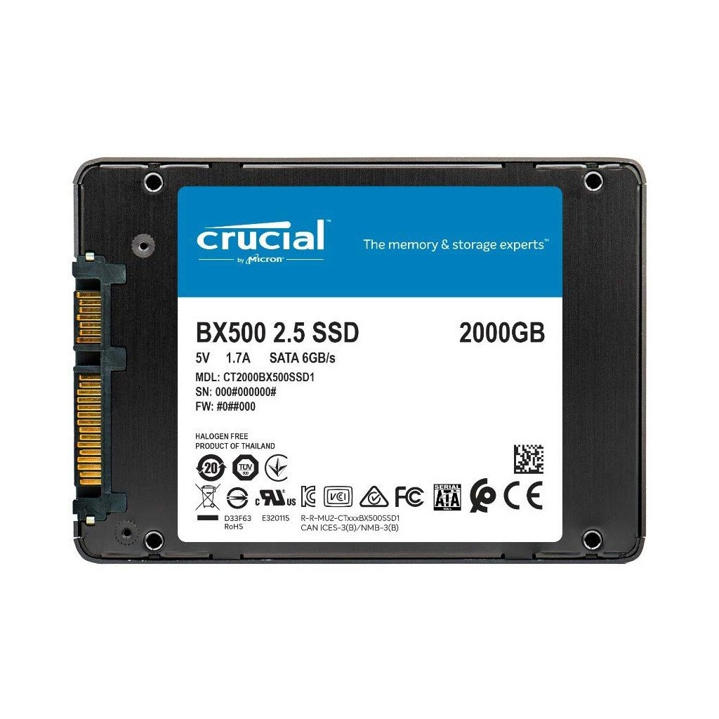 Накопичувач SSD 2.5″ 2TB Micron (CT2000BX500SSD1)