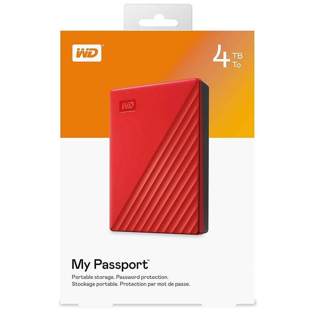 Зовнішній жорсткий диск 2.5″ 4TB My Passport Portable WD (WDBPKJ0040BRD-WESN)