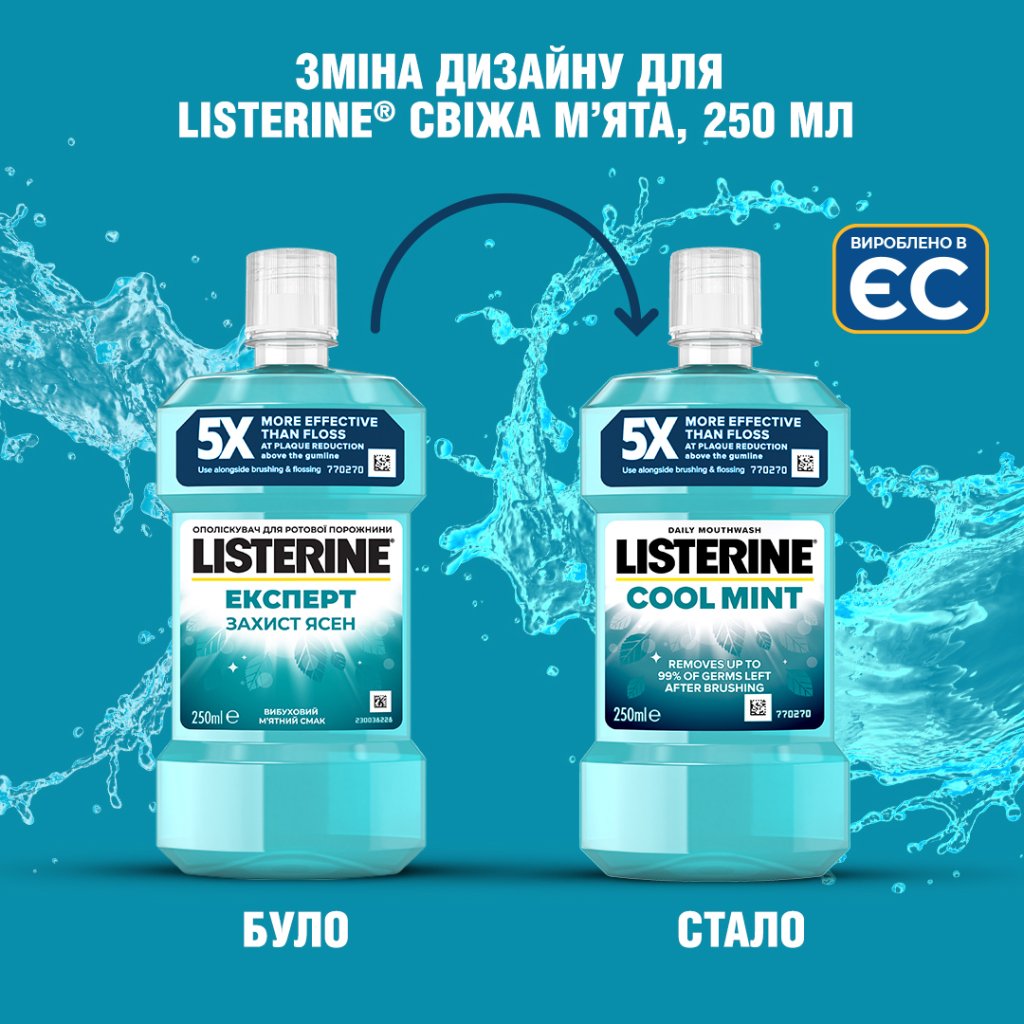 Ополіскувач для порожнини рота Listerine Експерт Захист ясен 250 мл (3574660639643/5010123703509)