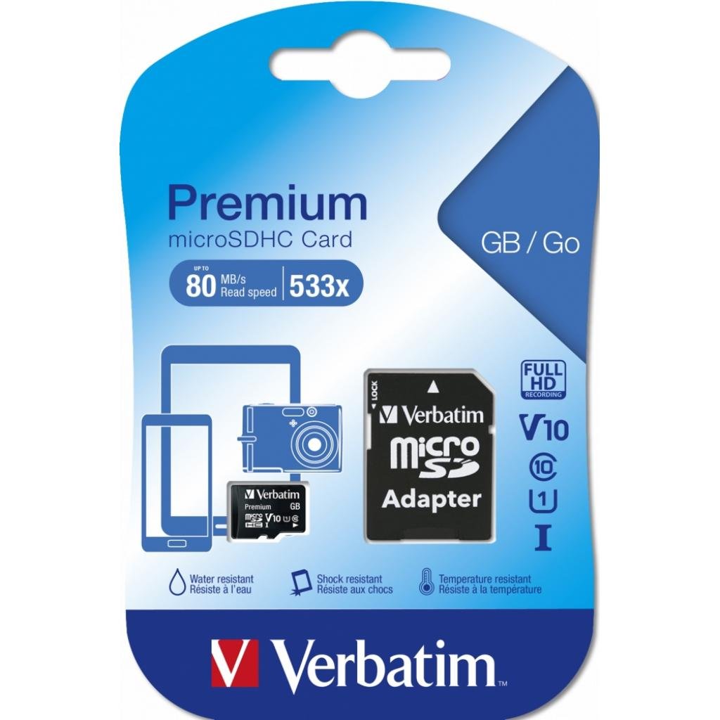 Карта пам’яті Verbatim 32GB microSDHC class 10 (MDAVR-9/G)