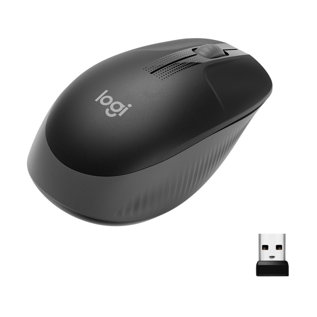 Миша Logitech M190 Full-size wireless mouse Charcoal