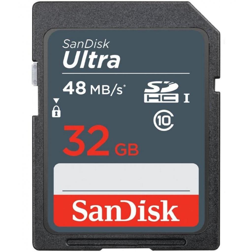 Карта пам’яті SanDisk 32GB SDHC class 10 UHS-I Ultra Lite (SDSDUNR-032G-GN3IN)