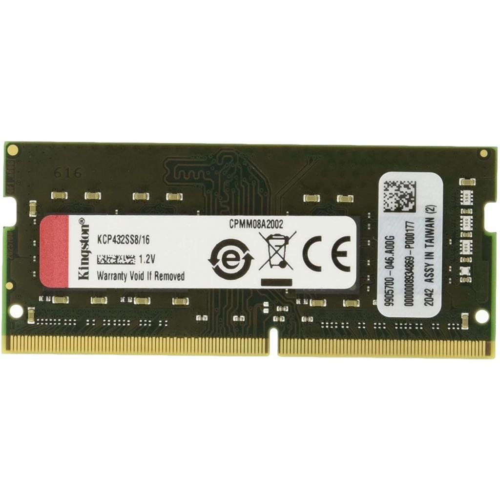 Модуль пам’яті для ноутбука SoDIMM DDR4 16GB 3200 MHz Kingston (KCP432SS8/16)