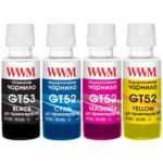 Чорнило WWM HP GT52/53, 4х100г (B/C/M/Y) для Ink Tank 115/315/319 (GT53SET)