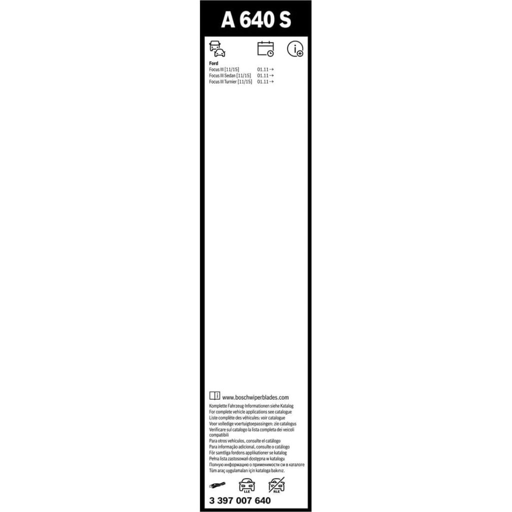Щітка склоочисника Bosch 3 397 007 640