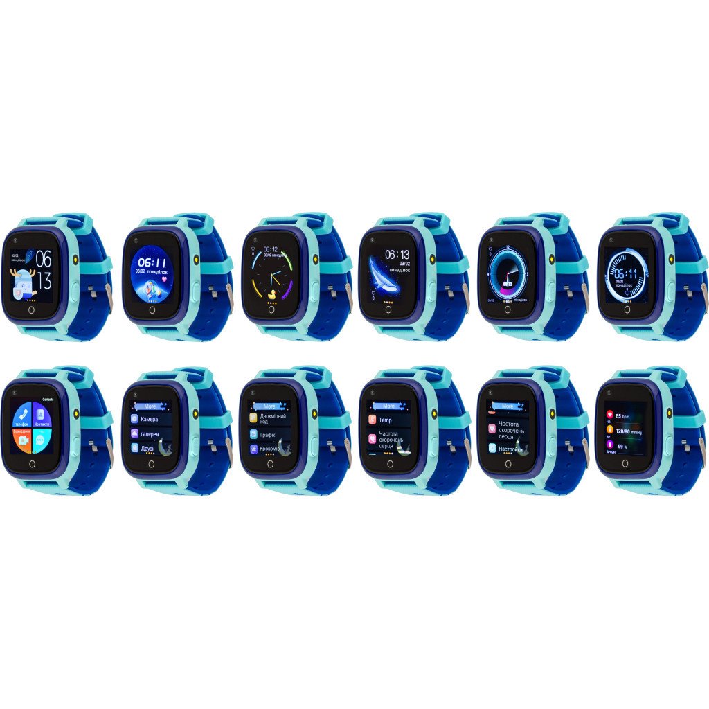 Смарт-годинник Amigo GO005 4G WIFI Kids waterproof Thermometer Blue (747017)