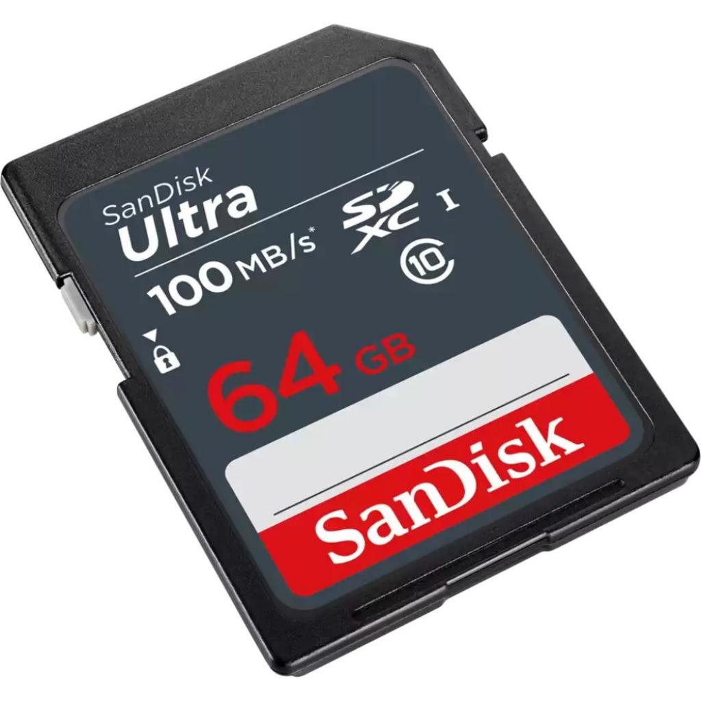 Карта пам’яті SanDisk 64GB SDXC class 10 UHS-1 (SDSDUNR-064G-GN3IN)