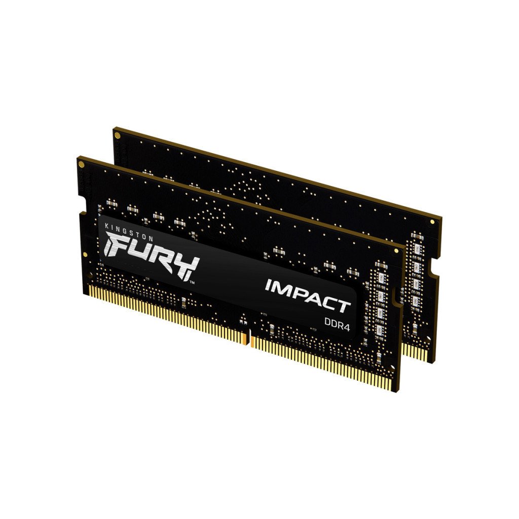 Модуль пам’яті для ноутбука SoDIMM DDR4 64GB (2x32GB) 3200 MHz Fury Impact Kingston Fury (ex.HyperX) (KF432S20IBK2/64)