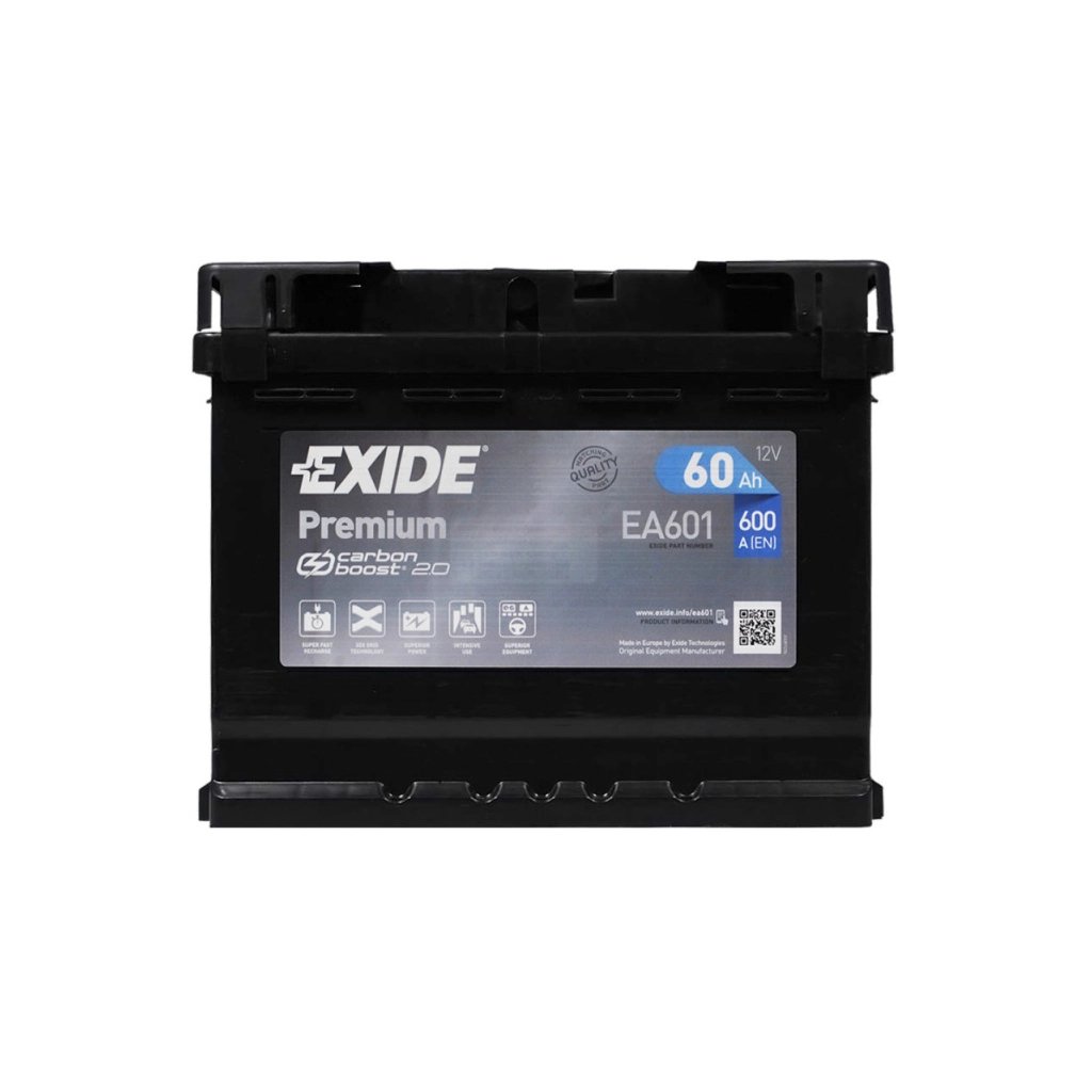 Акумулятор автомобільний EXIDE PREMIUM 60A (EA601)