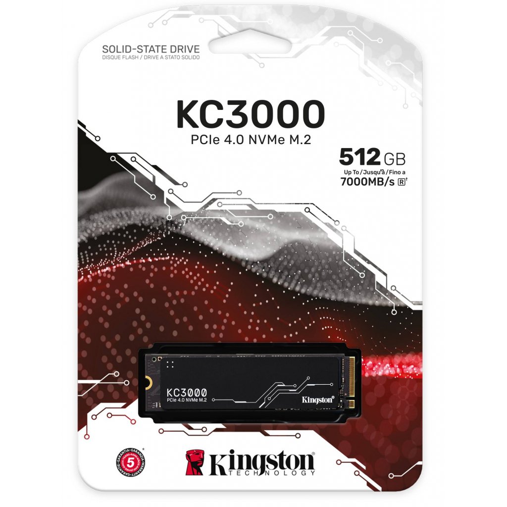 SSD накопичувач Kingston 512GB M.2 KC3000 NVMe 2280 (SKC3000S/512G)