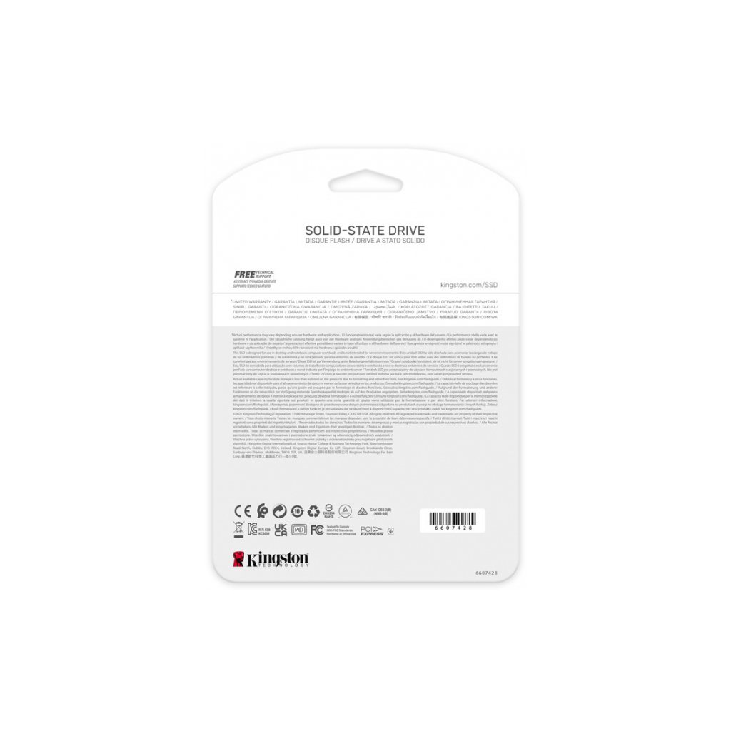 SSD накопичувач Kingston 512GB M.2 KC3000 NVMe 2280 (SKC3000S/512G)