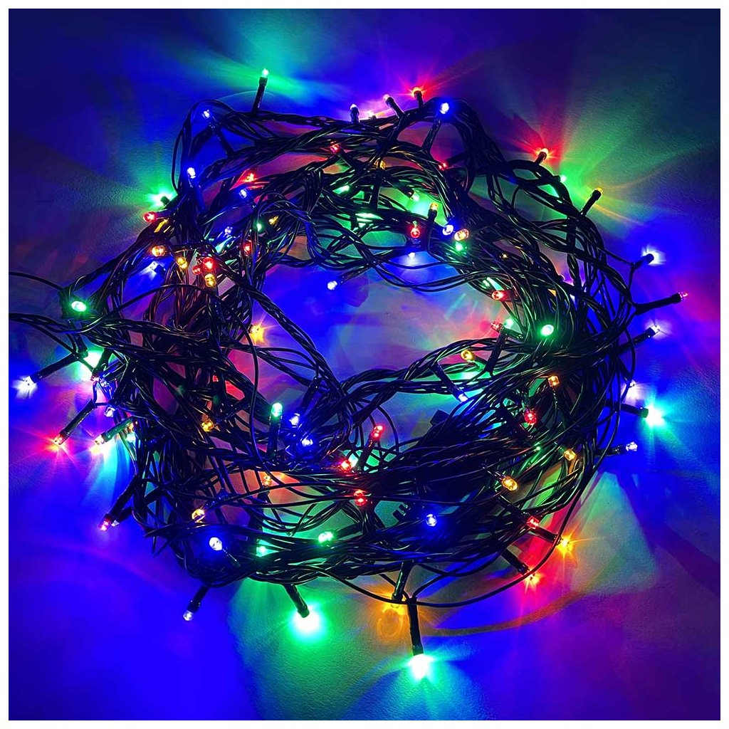 Гірлянда ColorWay LED 100 Color 10м 8 функцій 220V (CW-G-100L10VMC)