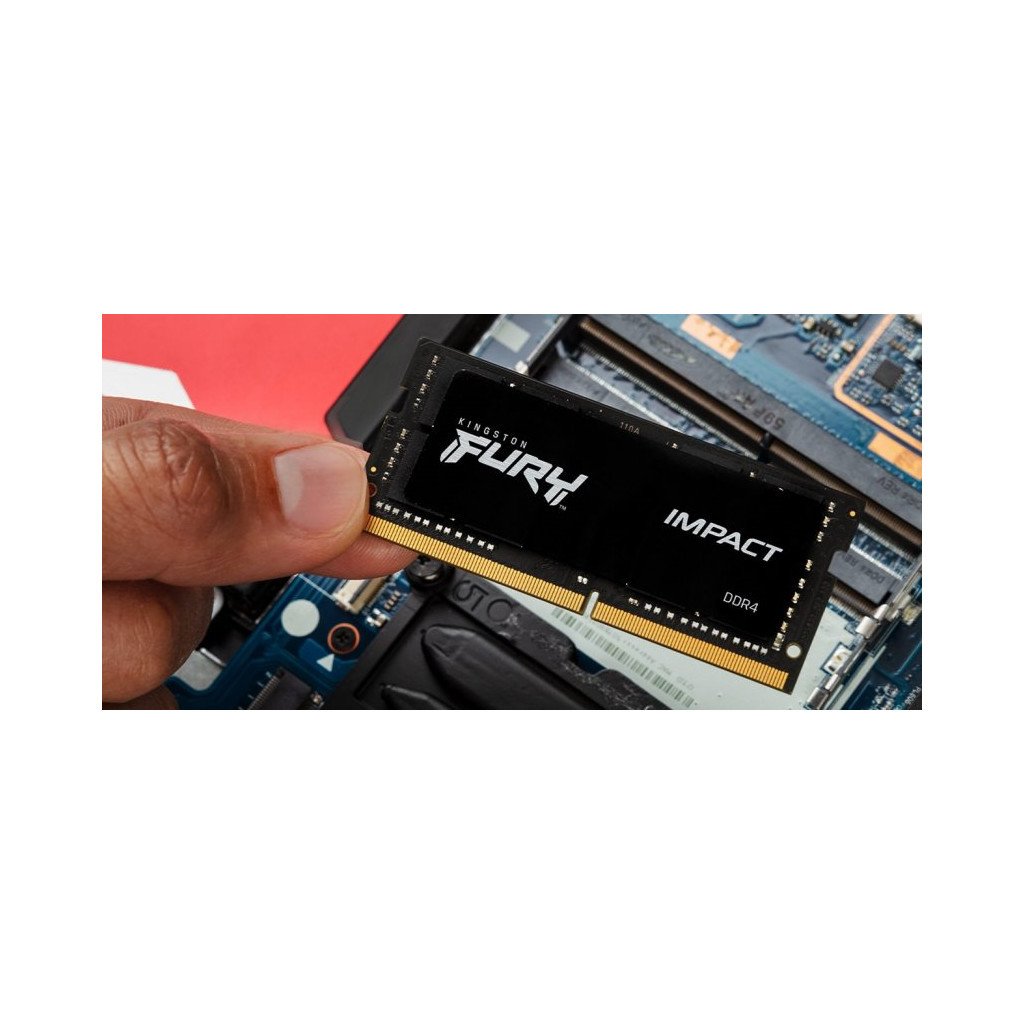 Модуль пам’яті для ноутбука SoDIMM DDR4 16GB 3200 MHz Impact Kingston Fury (ex.HyperX) (KF432S20IB/16)