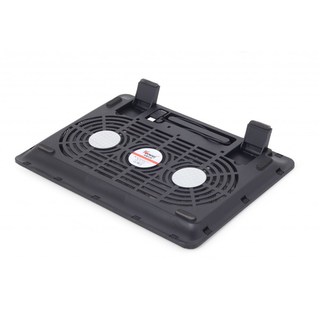 Підставка до ноутбука Gembird до 15″, 2×125 mm fan, black (NBS-2F15-01)